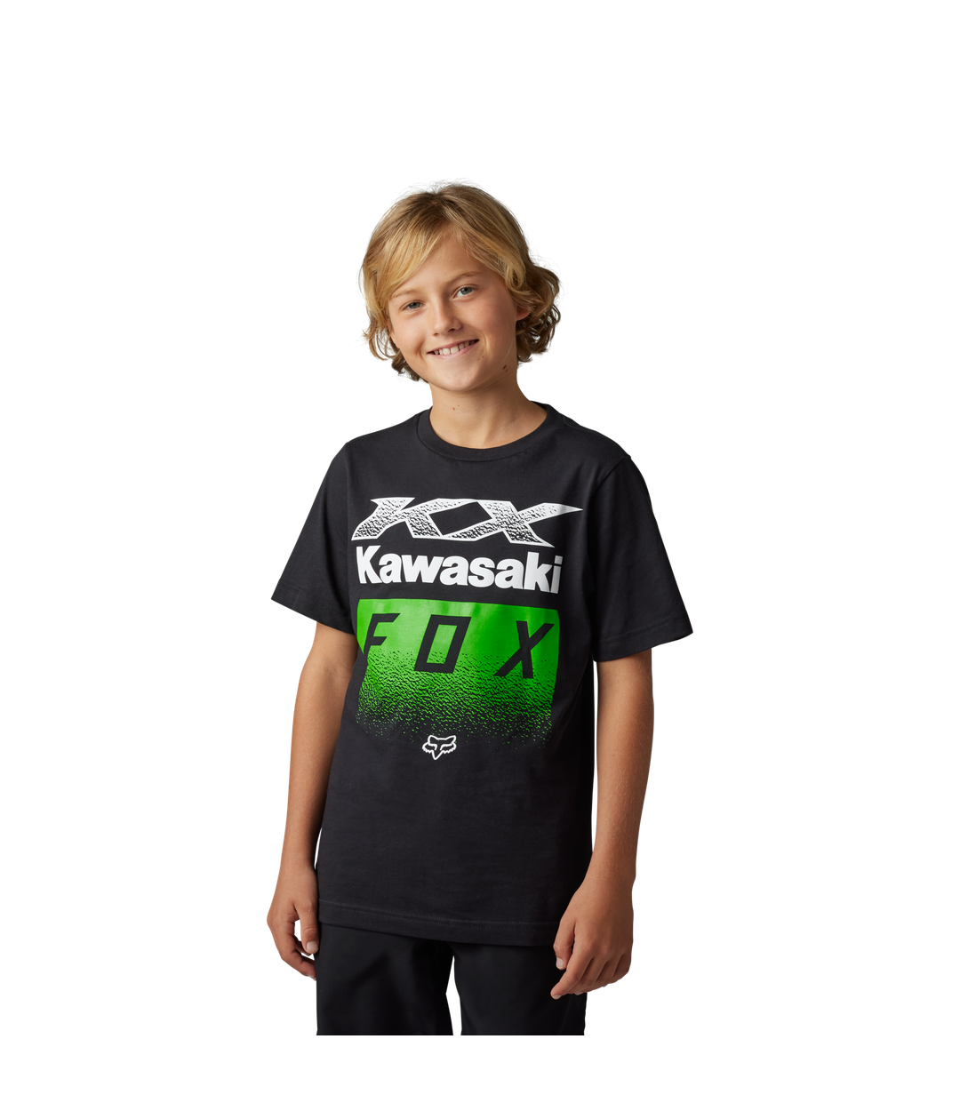 Camiseta Fox Youth Fox X Kawi Ss  [Blk]